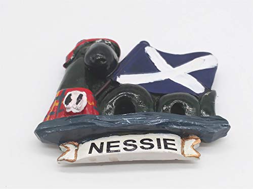Imán decorativo 3D Monstruo del Lago Ness Escocia miniatura 2