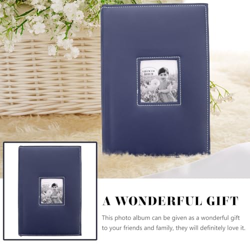 Álbum de fotos de cuero PU retro con encuadernación resistente para bodas 8