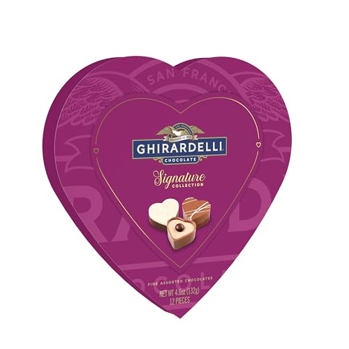 GHIRARDELLI Valentine s Day Signature Praline Collection, 4.6 oz Assorted Chocolate Pralines Gift Box