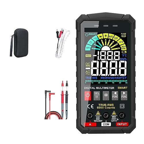 Multimètre Numérique DELURA 119B Testeur Tension Vrai RMS 6000 Comptes pour Dépannage AC DC Ohm NCV