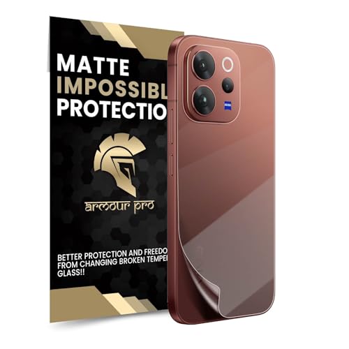 Image of ArmourPro Matte Back Screen Protector for Vivo V70 Elite, Premium Ultra Thin TPU Back Membrane Guard, Anti-Glare, Bubble-Free, Edge to Edge Coverage, Fingerprint Friendly | 1 Pack