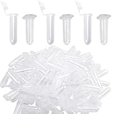 BronaGrand 100pcs 2mL Plastic Vial Tube Sample Storage Container Fragrance Beads Liquid