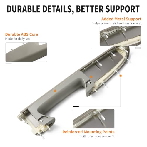 Front Right Passenger Side Door Armrest Repair Kit, Gray, Fits for GMC Sierra & Chevy Silverado 1500 2500HD 3500HD 2010-2014, for Door Panels with Release Handle Below Armrest, Replaces 22818471 by JKIANTECH - Used condition - Image 3