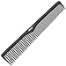 Styling Comb - Professional 7” Black Carbon Fiber Anti Static Chemical And Heat Resistant Comb For All Hair Types - By Sterling Beauty Tools