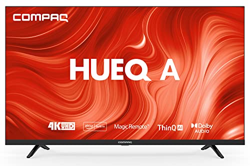Compaq 126 cm (50 inches) HUEQ A Series 4K Ultra HD Smart LED TV CQW50UD (Black)