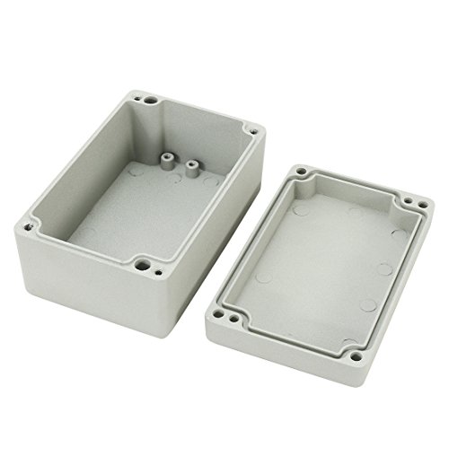 Uxcell 4.9"X3.2"X2.3"(125Mmx80Mmx58Mm) Aluminum Junction Boxes Electrical Project Metal Enclosure Waterproof Ip65, Abrasion Resistant, Good Heat Dissipation For Outdoor #TOP3