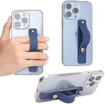 8 Pcs Phone Finger Grip Holder Cell Phone Strap Slides Flat Stander Portable Phone Grip Strap Mobile Phone Loops Bracket for All Phone Case, 8 Colors