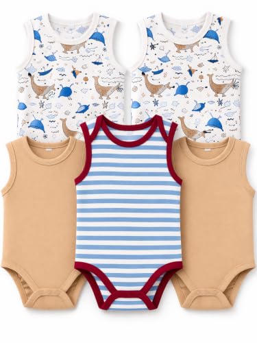 Image of TuddyBuddy 100% Cotton Multi Color Romper /Bodysuit /Onesies for Baby Boys & Baby Girls