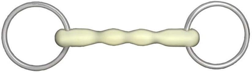 HORZE Apple Flavor Mullen Mouth Loose Ring Snaffle Bit