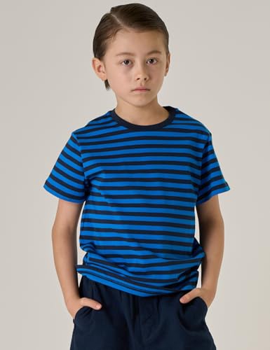 Image of LAPASA Boys & Girls Cotton Graphic T-Shirts 4 Pack Tees for 3T-13Y Kids K01