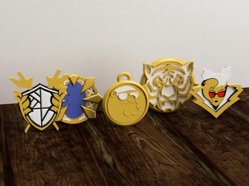 Exclusive Battle Royale Gold Medallion - 3D-Printed Collector's Set - Ultimate Gamer Gift, Limited Edition (S (~2.5in), Bundle (All 5))4