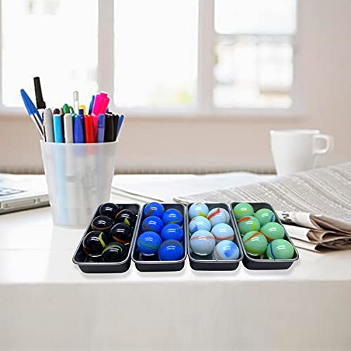 MANSHU 60 Pieces Glass Marbles for Marble Games, 0.63 inch, 4 Colors. - Thumbnail 4