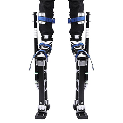 Trockenbau-Stelzen Trockenbau-Stelzen Trockenbau-Stelzen, Malerstelzen, Trockenbau-Reparatur, verstellbares Aluminium (24 -40, Schwarz)