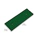 QinCiao Mini 3D Golf Training Mat - Nylon Grass Strike Pad with Shock Layer - Compact for Home Office Garden Use Green 18.5 * 70cm