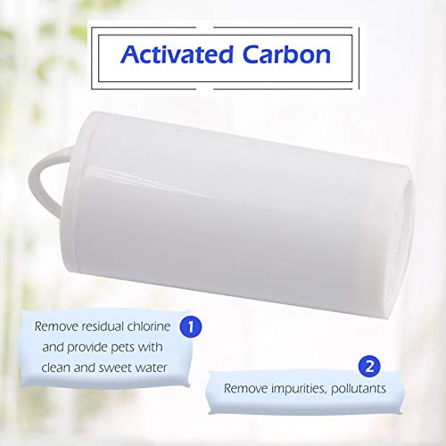 Compatível com Drinkwell 360 Fountain Cat Water Fountain Filters 12pcs Filtros de reposição