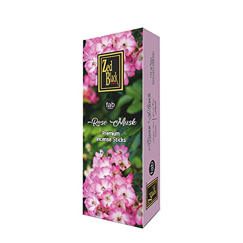 Zed Black Premium Jasmine And Mogra Natural Incense Sticks - 20 Sticks Per Box & 6 Boxes Inside (Total 240 Sticks) - Use It At Home Or Workplace – Alluring Aroma Sticks Pack Of 2 #TOP6