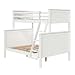 Linon Tilda Wood Twin Over Full Bunk Bed in White