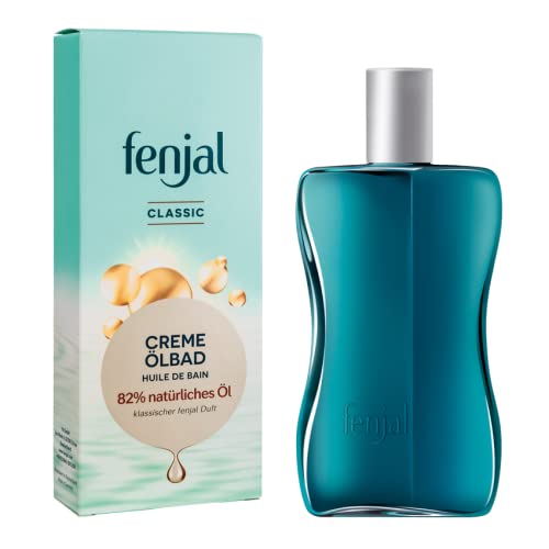 fenjal Baño de aceite crema – 200 ml, baño vegano con 82% de aceite natural, fragancia, piel normal a muy seca – Classic
