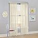 Decotex Set of 2 Sheer Voile Transparent Window Panel Curtain Drapes (54