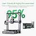 Creality Hi 3D Printer, Support Multi-Color 3D Printing, Easy to Start, Fully Automated Filament Detection, All Metal Frames, ≤48 dB Quiet, Large Build Volume 260 x 260 x 300mm