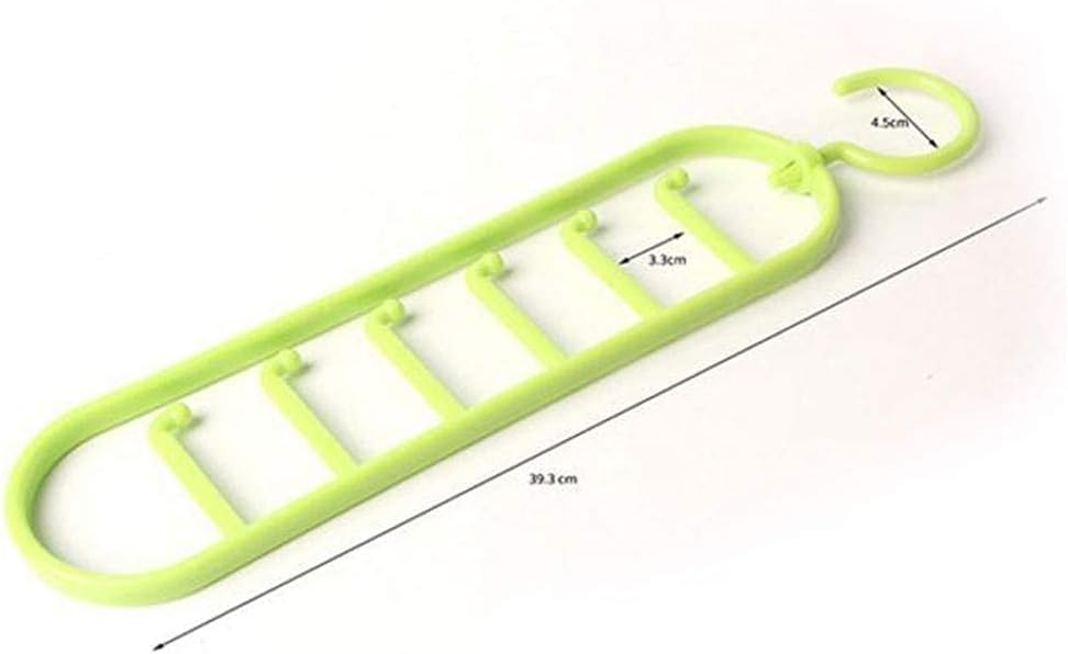 Clothes Hangers al Hook Organizer Holder Rack Storage Hanger Wardrobe Belt Tie Scarf Storage Rack Color Random 1PC (Color : Orange) Hanger (Purple)