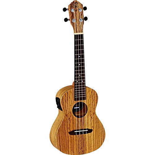 Ortega guitarras RFU11ZE amigos Series ukelele de concierto con madera de zebrano parte superior/Cuerpo y...