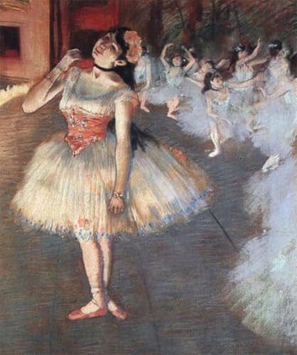 Toile l'Étoile d'Edgar Degas 60x90cm pour décoration salon et tableau impression grand format