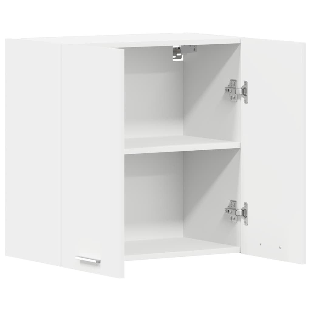 vidaXL Mobile sospeso Lyon, 60x31x60 cm, Legno ingegnerizzato, Bianco, Contenitore da parete, Bagno & Cucina, Portata massima 60 kg