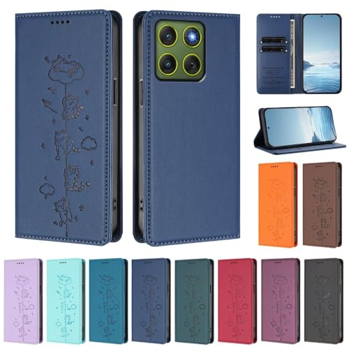 Protection Motorola G54 5G intégrale anti-rayure avec étui portefeuille chat - 2