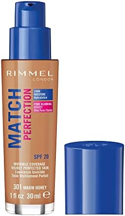 Rimmel London Match Perfection Foundation, SPF 20, 082 Fair Beige, 30 ml
