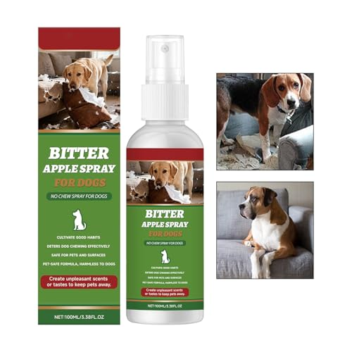 Doiyislem Spray antimordeduras para perros – remedio natural para corrección de comportamiento 100 ml – Spray para proteger contra morder y | para muebles, alfombras, terrazas, de basura