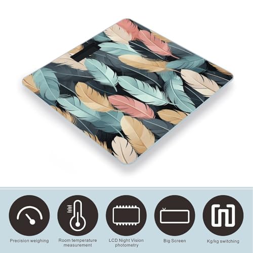 Báscula digital para baño con vidrio templado miniatura 3