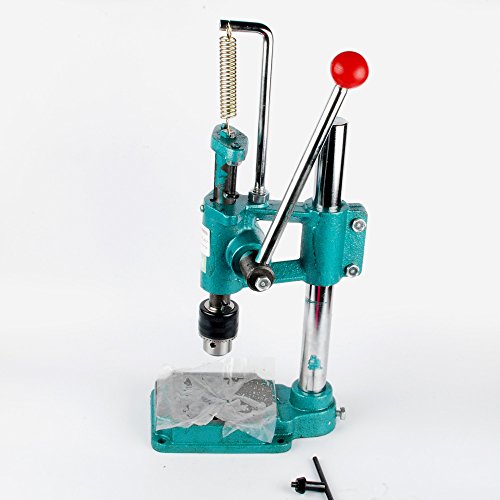 Nw Manual Press Puncher Hand Punching Machine Manual Punch Punching Press Hand Machine Punch Tool Hole-Punch Machine (Round, With Clamping Chuck) #TOP3