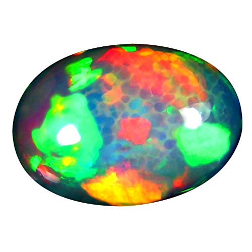 Opale arc-en-ciel éthiopienne naturelle de 4.34 ct pour haute joaillerie