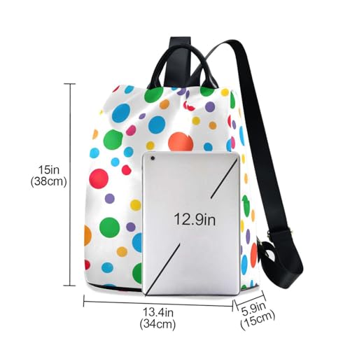 Pois colorés vert bleu orange : le tissu parfait pour personnaliser vos vêtements usés - 6