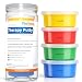Premium Quality Therapy Putty for Hand Exercise Four (3oz) Variable Resistance Containers for Rehab Therapy and Stress Relief by Thera FlintRehab
