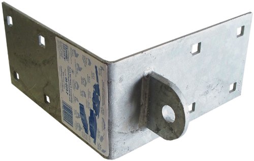 Dock Edge Floating Dock Male Corner Hinge, Galvanized, 9/16" #TOP6