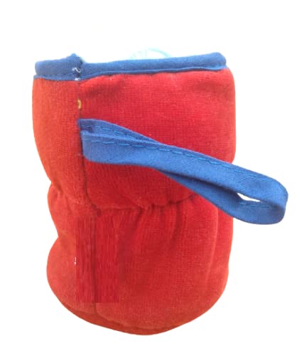 Image of Bottle Covers for Wide Neck /Broad Neck Soft Plush Stretchable Baby Feeding Bottle Cover with Strap for 125ml, 120 ml and 140 ml Feeders (Multi Colour) Pack of 3