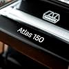 Marcato Atlas Pasta Machine, Made in Italy, Black, Includes Pasta Cutter, Hand Crank, and Instructions