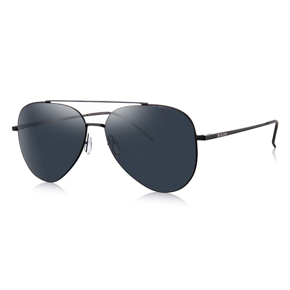 BOLON Gafas de sol clásicas de aviador para hombre y mujer, lentes de nailon polarizadas UV400, BL8010
