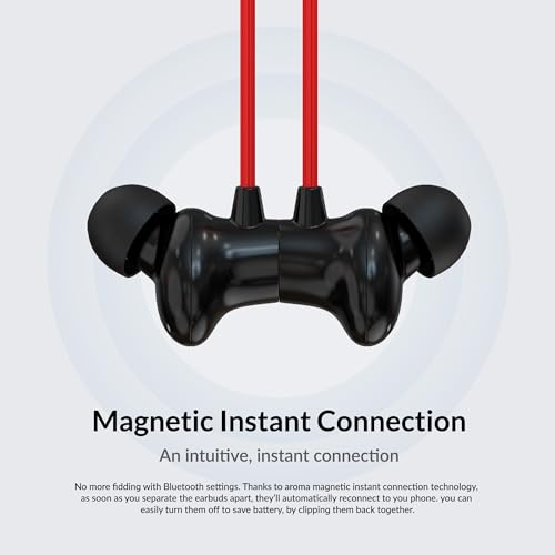 Image of AROMA NB121 Buzz Upto 60 Hours Playtime*, ENC, Magnetic On /Off Fast Charging Bluetooth