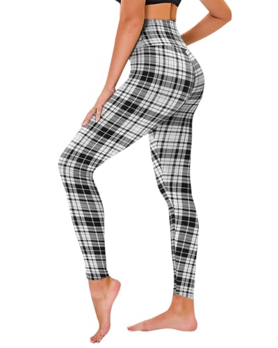 Image of TNNZEET High Waisted Leggings for Women - No See Through Tummy Control Cycling Workout Yoga Pants with Pockets Reg & Plus