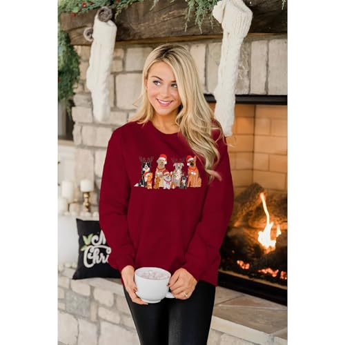 Christmas Dogs Lineup Sweatshirt for Women - Image 4