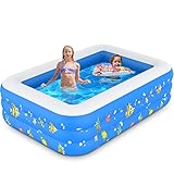 piscina cuadrada madera Alta calidad: hecho de material de PVC de alta calidad, resistente al desgaste, airbags de capas (inflado independiente por capas, 3 capas), válvula antifugas. El producto es delicado y liso y no deja bordes ni esquinas en ningún lugar, por lo que puede cuidar la piel de los niños.