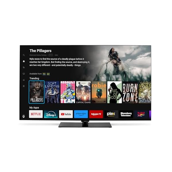 MEDION TV OLED 138,8 cm (55") (TiVo, Smart-TV, Dolby Vision HDR, subwoofer, MEMC, Micro Dimming, Portal TiVo, Prime Video, Disney+, Dolby Atmos, PVR, Bluetooth, MD 855901)