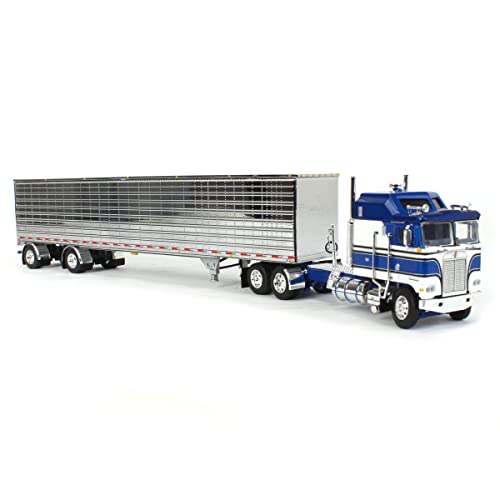 Kenworth K100 Aerodyne Long Frame con Trailer cromado miniatura 2