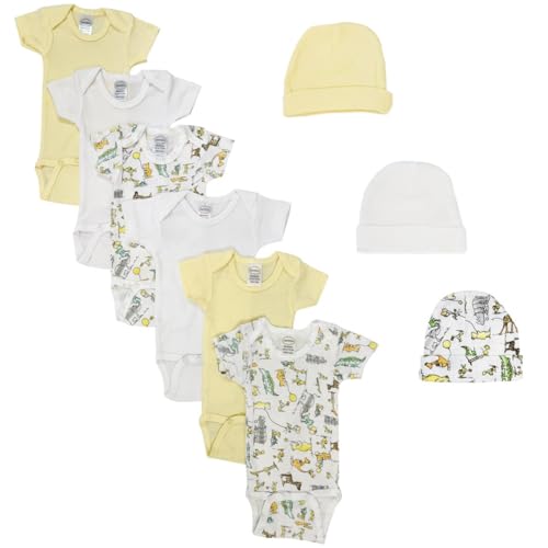 Bambini NC-0418S Unisex Baby 10 Piece Layette Sets, White - Small