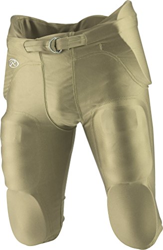 gold adult football pants - Rawlings Adult Integrated Football Pants, Vegas Gold, Small