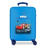 Disney Cars Rocket Racing Maleta de Cabina Azul 38x55x20 cms Rígida ABS Cierre combinación 34L 2,6Kgs 4 Ruedas Dobles Equipaje de Mano