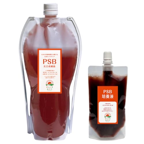 おひさまめだか PSB 培養セット 高濃度原液1000ml+培養液100mlセット|自分で増やせる培養液&便利なスポイト付き|初心者OK・簡単手順書|光合成細菌